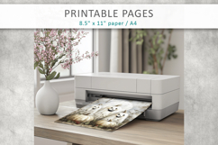 grunge halloween pages, cute ghosts printable Product Image 8