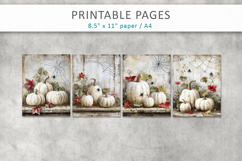 grunge halloween pages, junk journal halloween Product Image 2