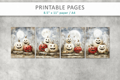 grunge halloween pages, vintage pumpkins pages Product Image 2