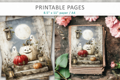 grunge halloween junk journal pages Product Image 3