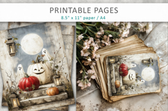 grunge halloween junk journal pages Product Image 1