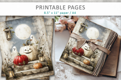 grunge halloween junk journal pages Product Image 6