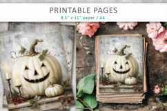 junk journal halloween, cute pumpkin printable Product Image 3