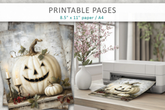junk journal halloween, cute pumpkin printable Product Image 5