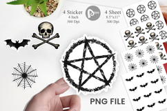 Grunge Symbols Sticker Product Image 1