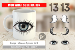 Grunge Symbols Mug Wrap Product Image 1