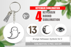 Grunge Symbols Keychain Product Image 1
