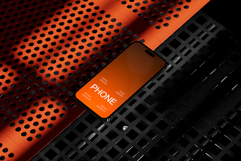 Grunge iPhone 16 Pro Mockup Product Image 1