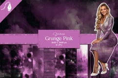 Grunge Light Pink Seamless Digital Paper Gothic Textures JPG Product Image 1