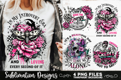 Antisocial Sarcastic PNG Funny Sublimation 4 Designs Product Image 4