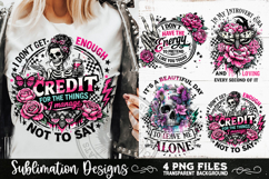 Antisocial Sarcastic PNG Funny Sublimation 4 Designs Product Image 2
