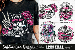 Antisocial Sarcastic PNG Funny Sublimation 4 Designs Product Image 7