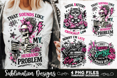 Antisocial Sarcastic PNG Funny Sublimation 4 Designs Product Image 6