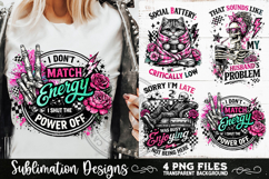 Antisocial Sarcastic PNG Funny Sublimation 4 Designs Product Image 7