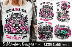 Antisocial Sarcastic PNG Funny Sublimation 4 Designs Product Image 8