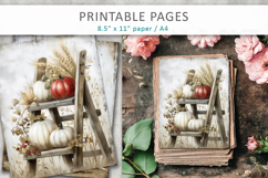 grunge pumpkins junk journal printable Product Image 3