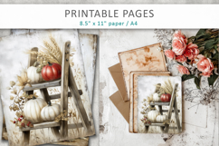 grunge pumpkins junk journal printable Product Image 6