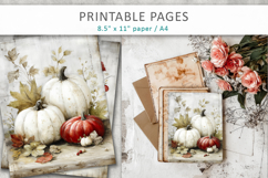 grunge halloween paper, junk journal Product Image 5