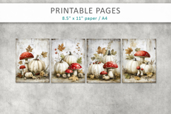 grunge halloween paper, vintage pumpkins paper Product Image 2
