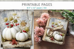 grunge pumpkins journal pages, halloween printable Product Image 4