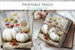 grunge pumpkins journal pages, halloween printable Product Image 6