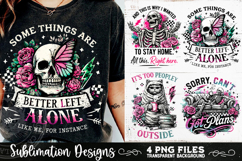 Antisocial Sarcastic PNG Funny Sublimation 4 Designs Product Image 4