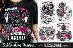 Antisocial Sarcastic PNG Funny Sublimation 4 Designs Product Image 2