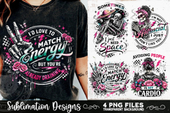 Antisocial Sarcastic PNG Funny Sublimation 4 Designs Product Image 3