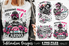 Antisocial Sarcastic PNG Funny Sublimation 4 Designs Product Image 7