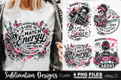 Antisocial Sarcastic PNG Funny Sublimation 4 Designs Product Image 8