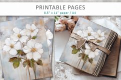 floral vintage pages, junk journal Product Image 5