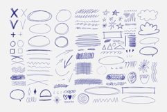 550 Pen Scribble Elements Hand-Drawn Doodles svg vector Product Image 3