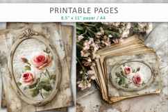 romantic junk journal pages Product Image 5