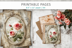 romantic junk journal pages Product Image 6