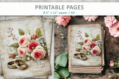 wedding rings printable, junk journal Product Image 3