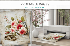 wedding rings printable, junk journal Product Image 5