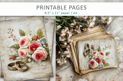 wedding rings printable, junk journal Product Image 6