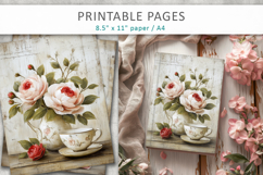 grunge cup of coffee junk journal Product Image 7
