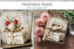 grunge wedding gift junk journal pages Product Image 4