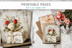 grunge wedding gift junk journal pages Product Image 7