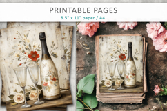 printable wedding junk journal pages Product Image 3