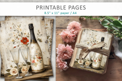 printable wedding junk journal pages Product Image 4