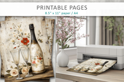 printable wedding junk journal pages Product Image 5