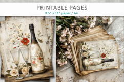 printable wedding junk journal pages Product Image 6