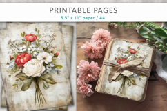 floral wedding junk journal pages Product Image 4