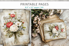 floral wedding junk journal pages Product Image 6