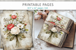 floral wedding junk journal pages Product Image 8