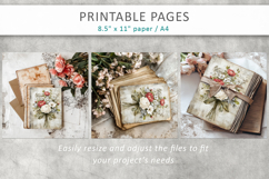 floral wedding junk journal pages Product Image 9