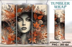 4 Grunge Witch Tumbler Sublimation, 20 oz Tumbler Wrap Product Image 3