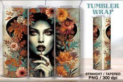4 Grunge Witch Tumbler Sublimation, 20 oz Tumbler Wrap Product Image 4